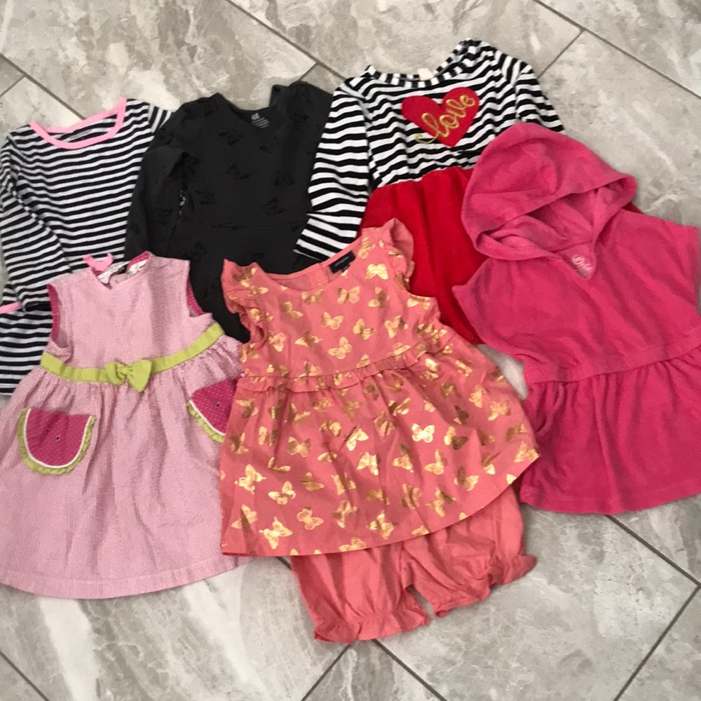 TODDLER GIRLS Dresses Variety Pack | Bundle of Six Pieces | 24Months - 2T